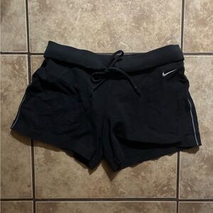 Nike Black Athletic Shorts with Drawstring Waistband